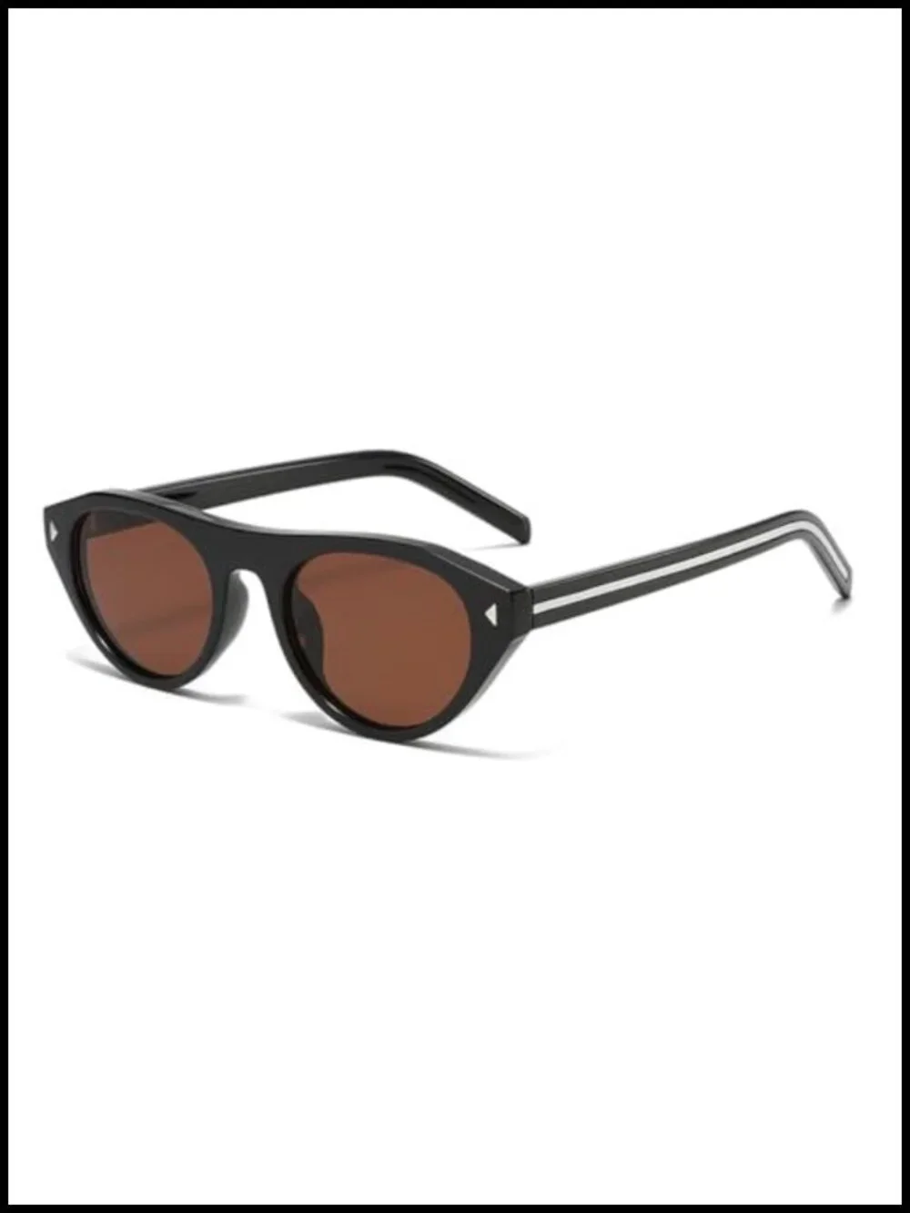 Retro Oval Cat Eye Sunglasses UV400 Protection Narrow Shades Women Sun Glasses